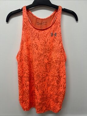 Under Armour Women’s Neon Coral Running Singlet Size Small